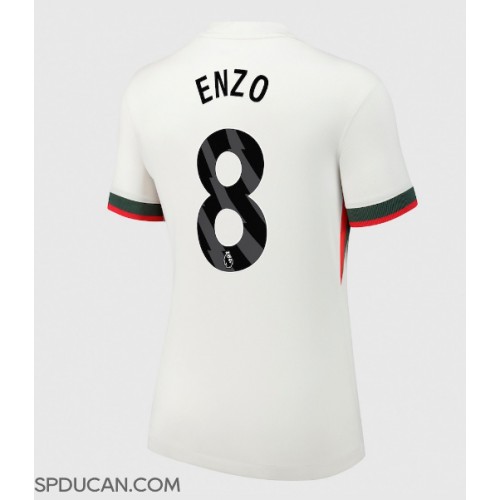 Zenski Nogometni Dres Chelsea Enzo Fernandez #8 Gostujuci 2025-26 Kratak Rukav Zenski Nogometni Dres Chelsea Enzo Fernandez #8 Gostujuci 2025-26 Kratak Rukav